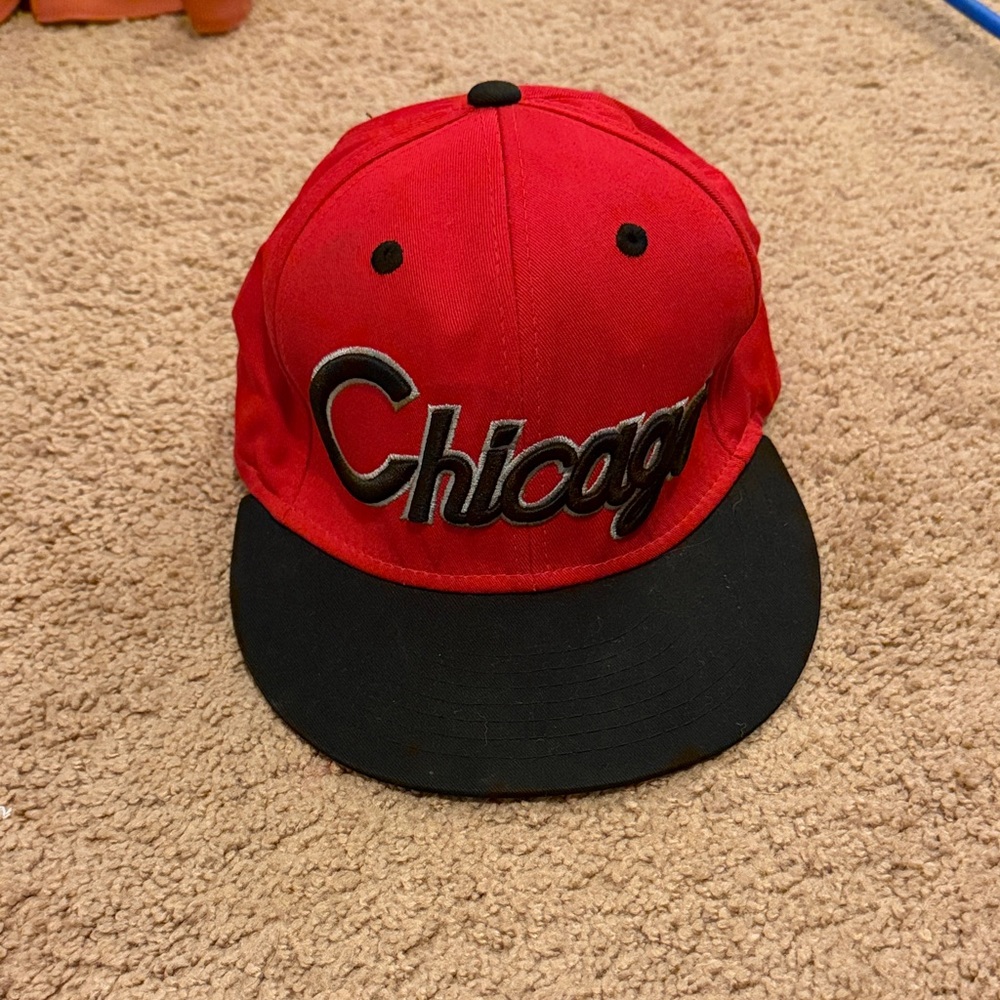 KBETHOS Kids Red and Black Chicago Hat